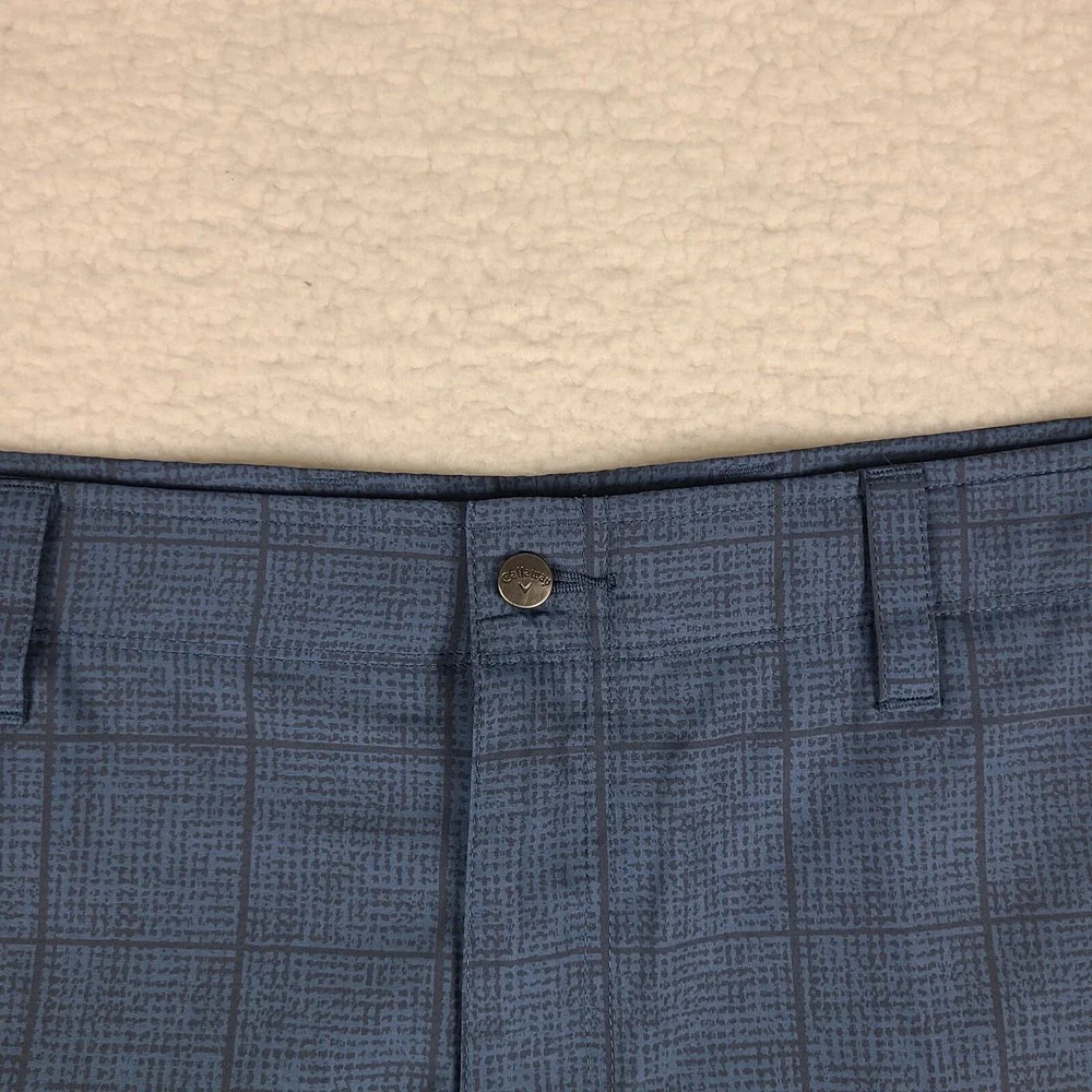 Callaway Shorts Mens 40 Blue Plaid 10